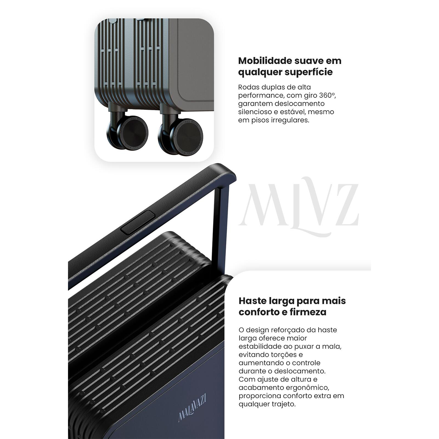 Mala Luxor Tamanho P - Preto