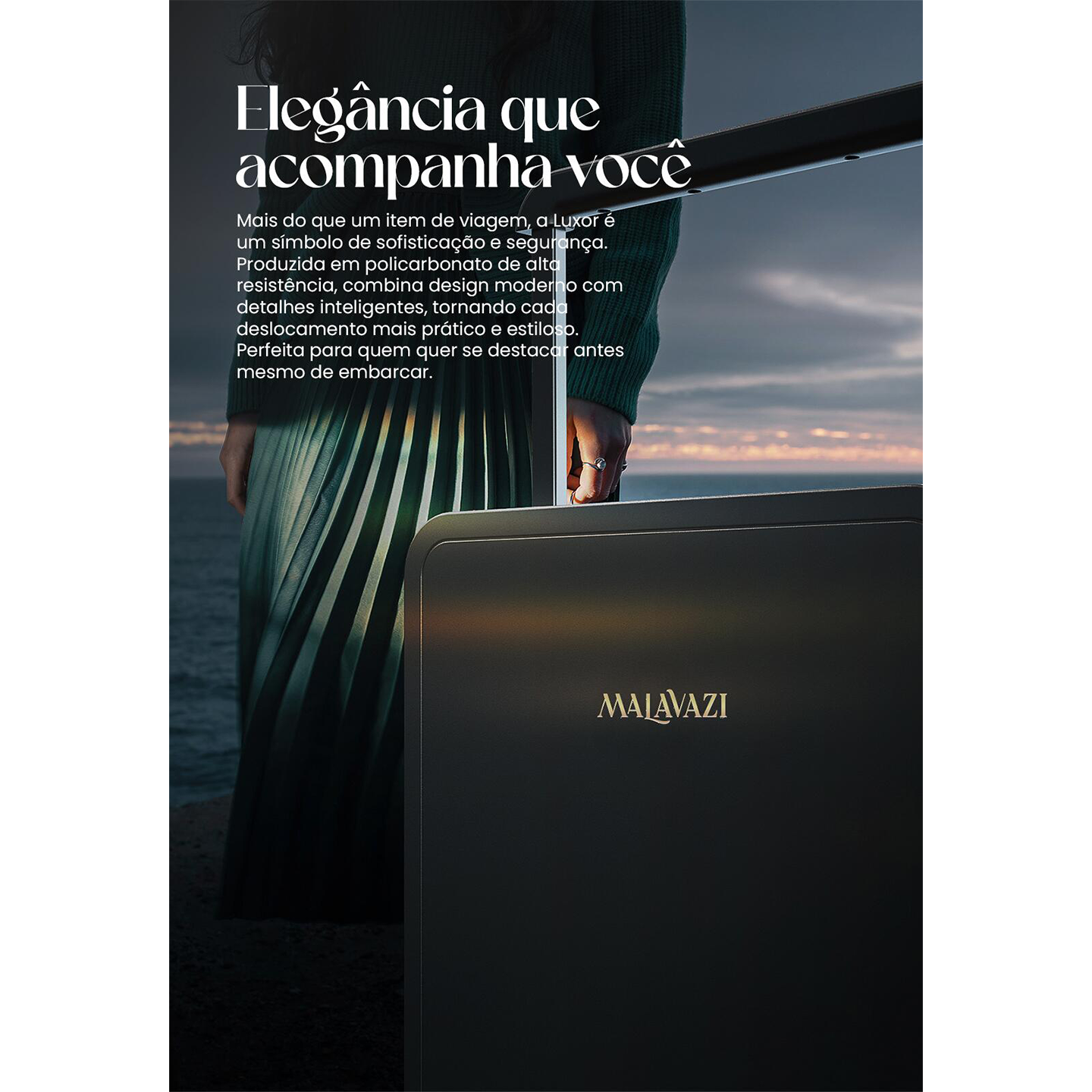 Mala Luxor Tamanho P - Preto