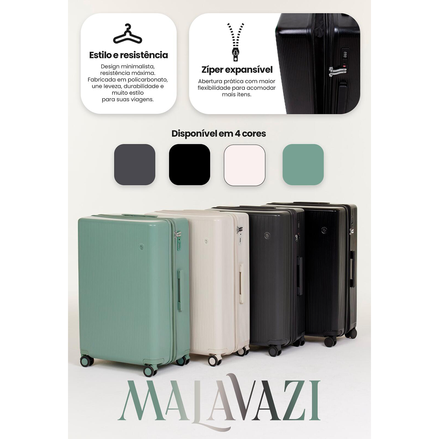 Mala Prestige Tamanho G - Preto