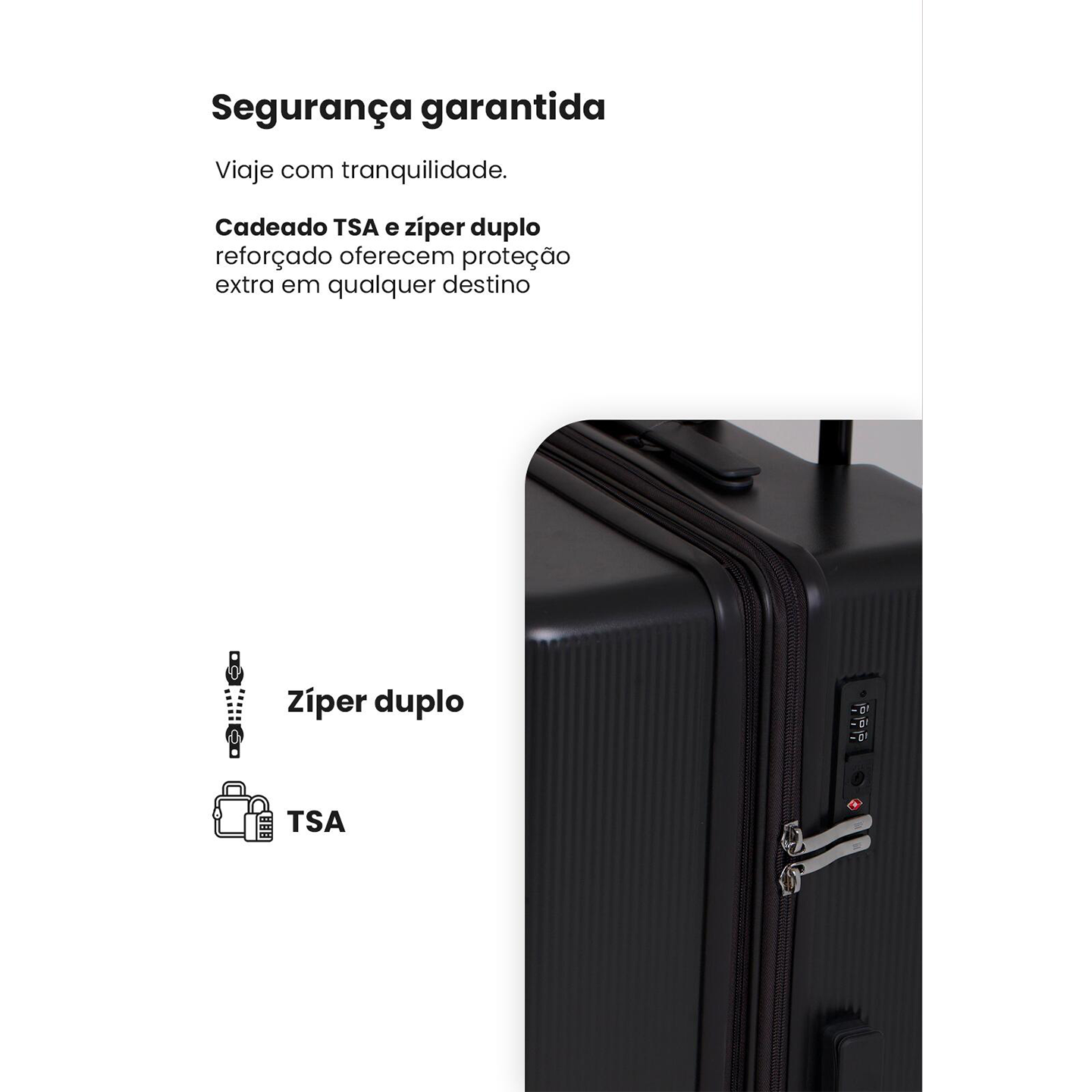 Mala Prestige Tamanho G - Preto