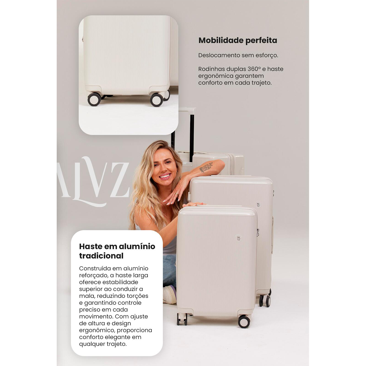 Mala Prestige Tamanho G - Preto